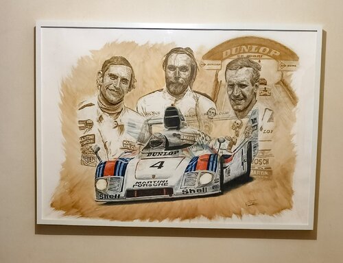 les 24 h du Mans 1977 van Éric Pawlak, Schilderij te koop op Singulart