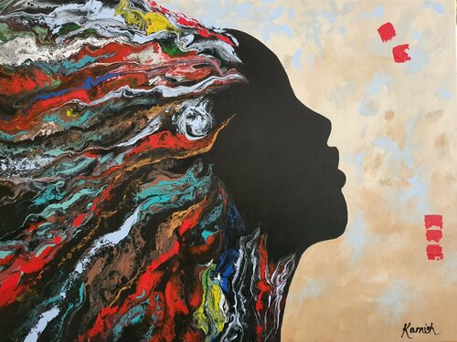 My African Dream  - The Longing von Karnish Art, Malerei kaufen auf Singulart