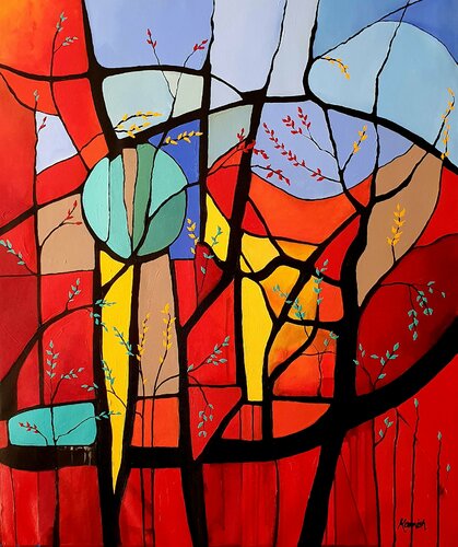 I AM the Storyteller - Daybreak van Karnish Art, Schilderij te koop op Singulart