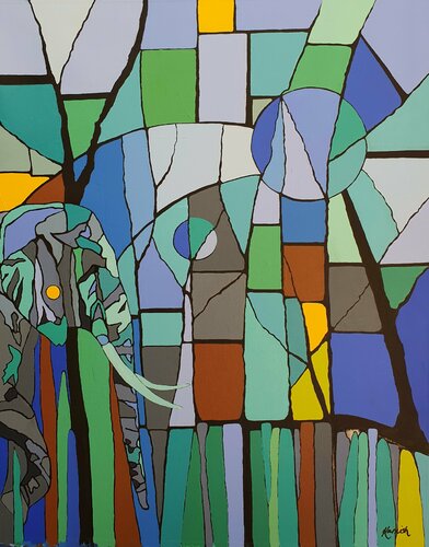 I AM the Fearless One van Karnish Art, Schilderij te koop op Singulart