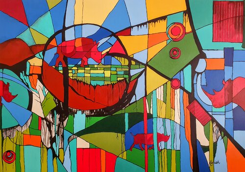 I AM Strength and Resilience di Karnish Art, Pittura in vendita su Singulart