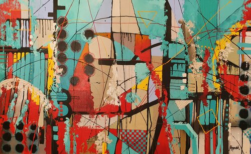 The Guardians - Fire Within di Karnish Art, Pittura in vendita su Singulart