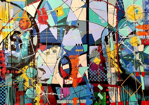 The Guardians of Poseidon di Karnish Art, Pittura in vendita su Singulart
