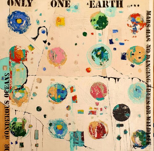 Only One Earth van Karnish Art, Schilderij te koop op Singulart
