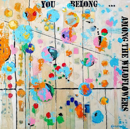 You Belong... Among the Wildflowers van Karnish Art, Schilderij te koop op Singulart