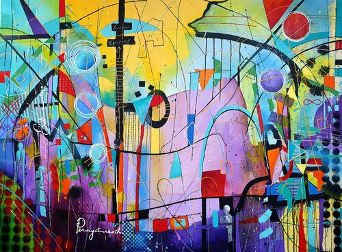 The Guardians of Allegro - Extra Large Artwork van Karnish Art, Schilderij te koop op Singulart