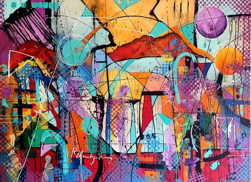 The Guardians of Reminiscence di Karnish Art, Pittura in vendita su Singulart