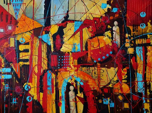 The Guardians of Enigma van Karnish Art, Schilderij te koop op Singulart