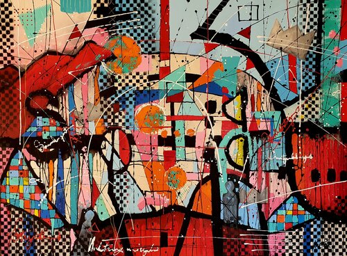Stardust - Large Artwork di Karnish Art, Pittura in vendita su Singulart