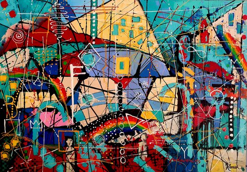 The Bridge-Builder von Karnish Art, Malerei kaufen auf Singulart