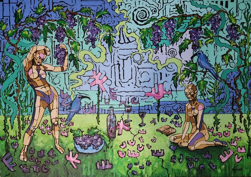 Abundance - The Grapevine di Karnish Art, Pittura in vendita su Singulart