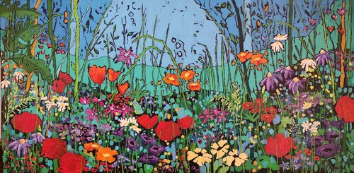 Floral Fantasy van Karnish Art, Schilderij te koop op Singulart