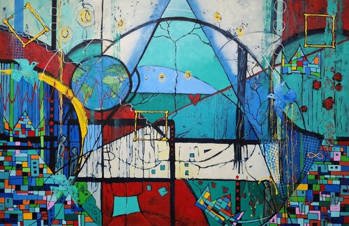 Tapestry of a Beautiful Life - Extra Large Artwork van Karnish Art, Schilderij te koop op Singulart