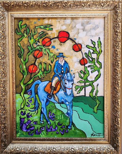 BLUE - Composed Calmness by Karnish Art, Painting for Sale on Singulart