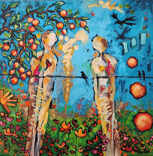 Sharing Abundant Space by Karnish Art, Painting for Sale on Singulart