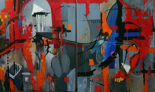 Interconnected di Karnish Art, Pittura in vendita su Singulart