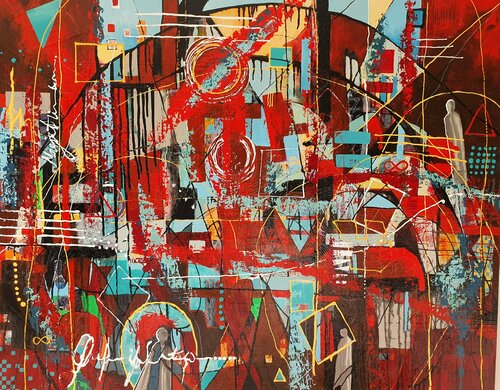 The Guardians of Magnificence di Karnish Art, Pittura in vendita su Singulart