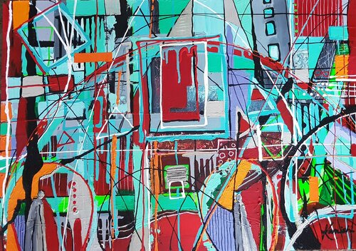 Guardians of the Kaleidoscope di Karnish Art, Pittura in vendita su Singulart