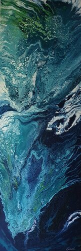 Aquamarine Dream di Karnish Art, Pittura in vendita su Singulart