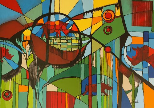 I AM Strength and Resilience di Karnish Art, Pittura in vendita su Singulart