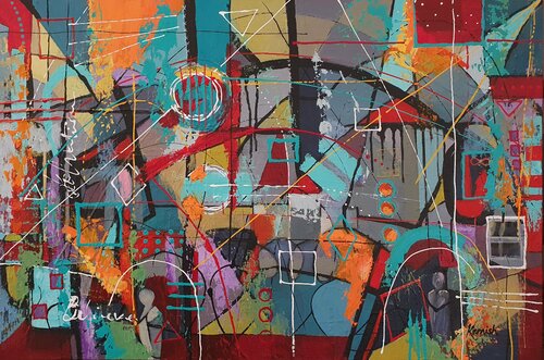 The Guardians of Resilience di Karnish Art, Pittura in vendita su Singulart