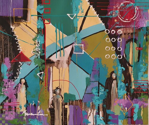 Guardians of Movement von Karnish Art, Malerei kaufen auf Singulart