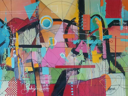 The Guardians of Exultation di Karnish Art, Pittura in vendita su Singulart