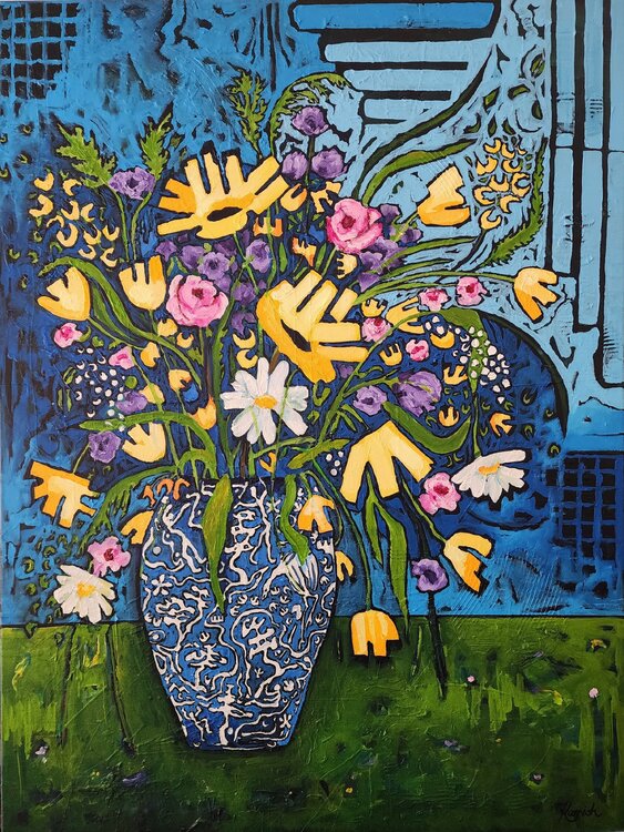 Blue Vase of Joy Karnish Art