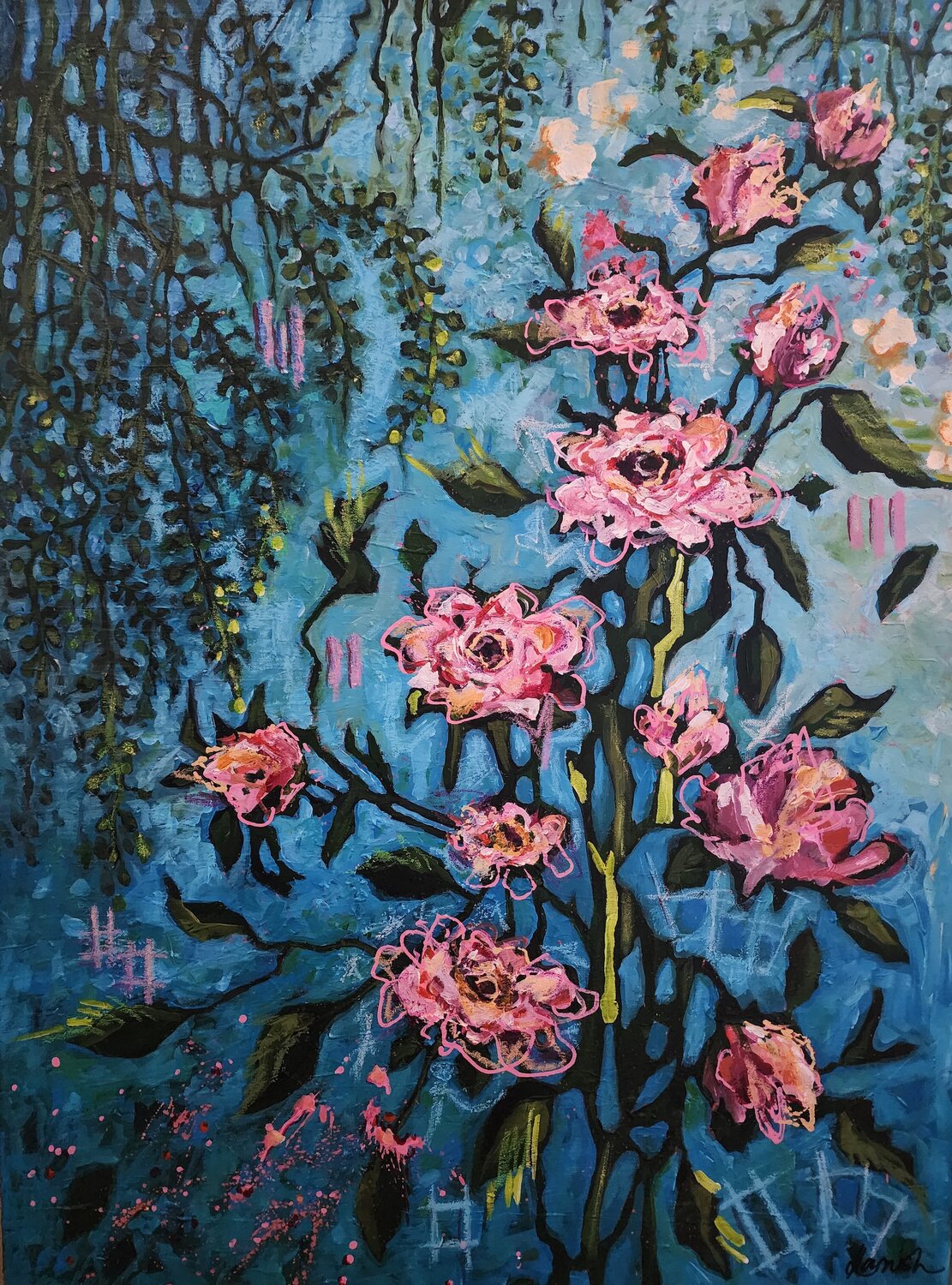 Moody Blues in Bloom Karnish Art