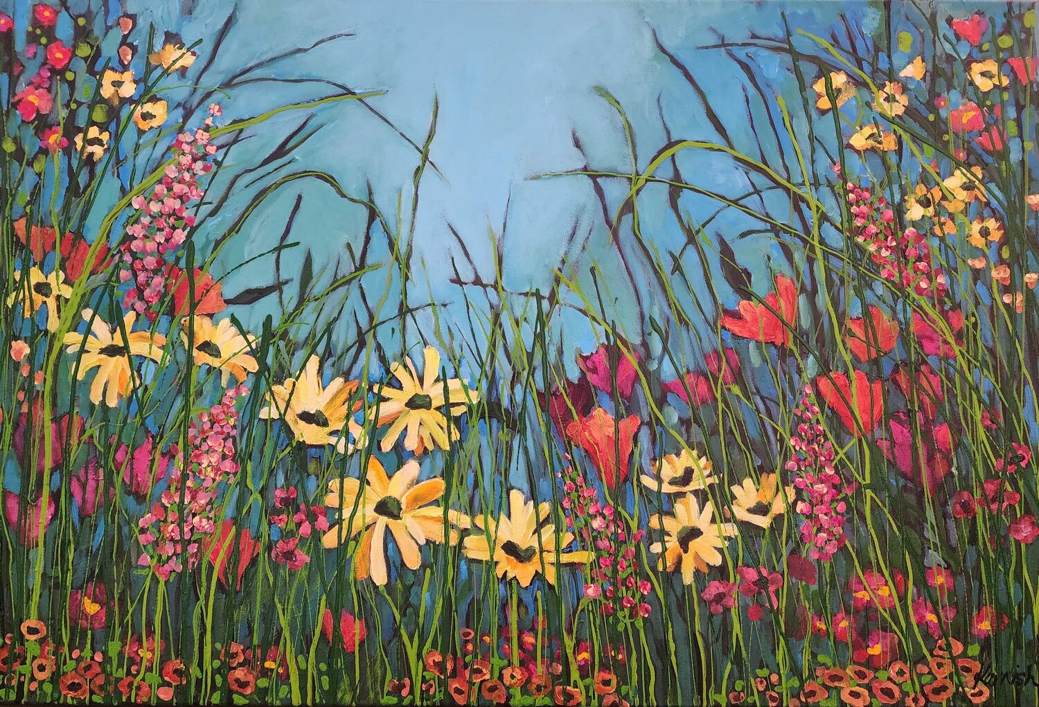 Ethereal Escape - Large Floral Artwork Karnish Art