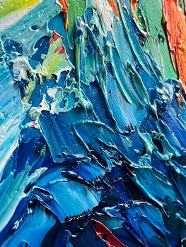 絵画　ANNA．Ｋ　魚 Fish by Anna Clark (2021) : Painting Acrylic, Oil on Canvas