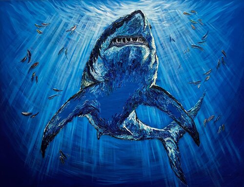 Shark von Anna Clark, Malerei kaufen auf Singulart