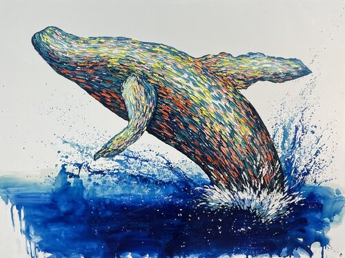 Majestic Whale von Anna Clark, Malerei kaufen auf Singulart