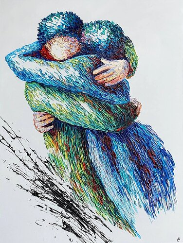 Eternal Embrace von Anna Clark, Malerei kaufen auf Singulart