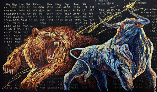 Clash of Markets von Anna Clark, Malerei kaufen auf Singulart
