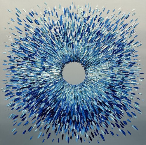 Blue Pulse von Anna Clark, Malerei kaufen auf Singulart