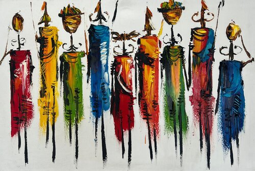 Tribe von Anna Clark, Malerei kaufen auf Singulart
