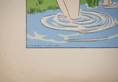 Art Déco : Bain dans la forêt, c Maggy Monier