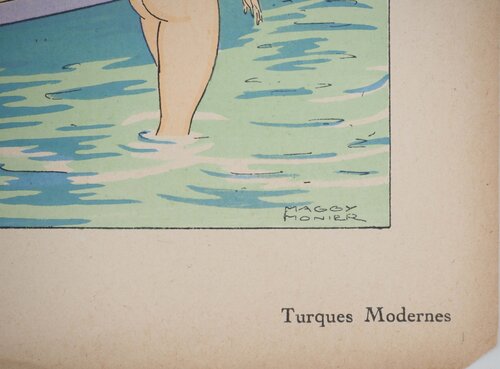 Art Déco : Bain turc entre femmes, c Maggy Monier