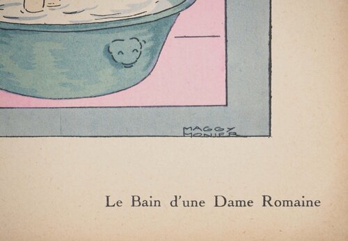 Art Déco : Le bain d'une dame romaine, c Maggy Monier