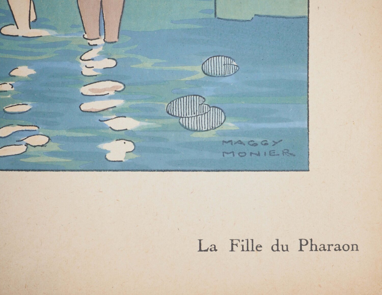 Art Déco : La fille de Pharaon, c Maggy Monier Druck zu verkaufen