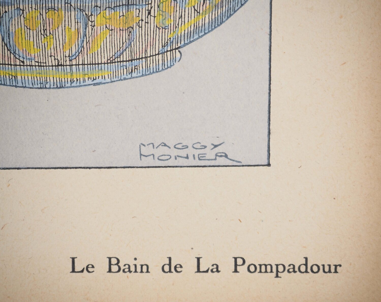 Art Déco : Le bain de la Pompadour, c Maggy Monier Druck zu verkaufen