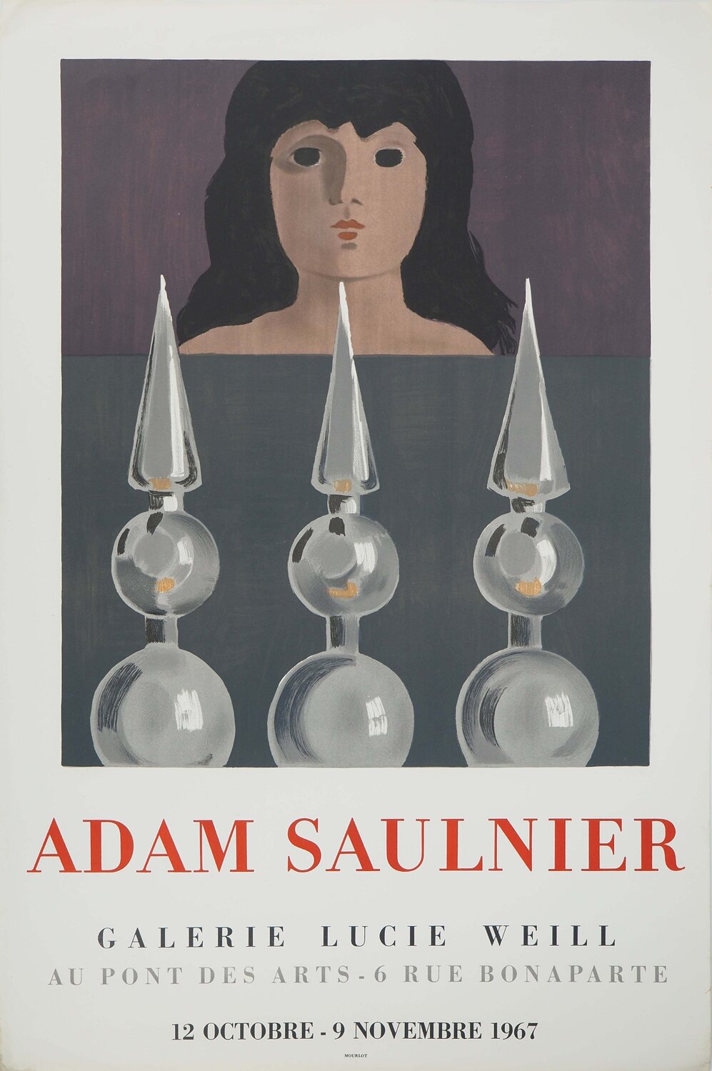 La femme au portail Adam Saulnier Druck zu verkaufen