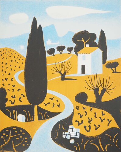 Paysage de Provence au cyprès by Jean Hugo, Print for Sale on Singulart