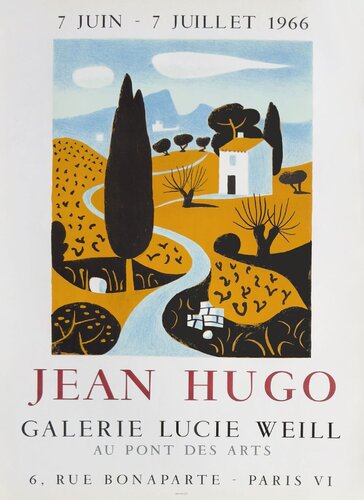 Expo 66 - Galerie Lucie Weill by Jean Hugo, Print for Sale on Singulart