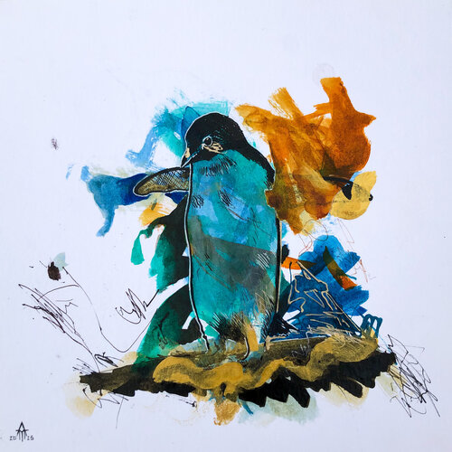Pinguin by Armin Maier, Painting for Sale on Singulart