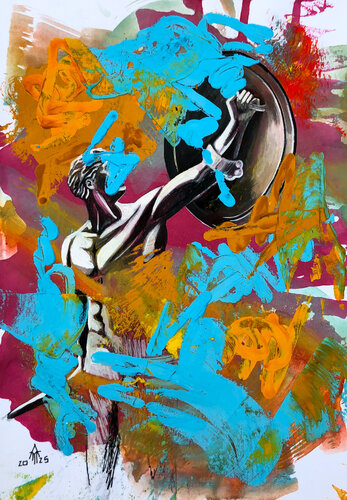 Krieger par Armin Maier, Peinture en vente sur Singulart