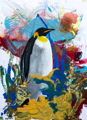 Pinguin by Armin Maier, 회화 for Sale on Singulart