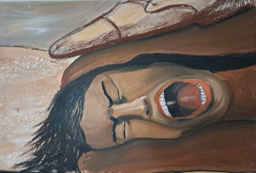 Gewaltspirale van Tamara Berger, Schilderij te koop op Singulart