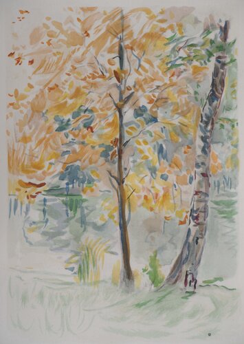 Automne by Jean Lodge, 版画 for Sale on Singulart